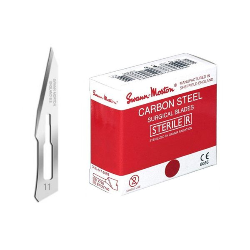 Lames Swann Morton  n° 11 - stérile - 100 pcs