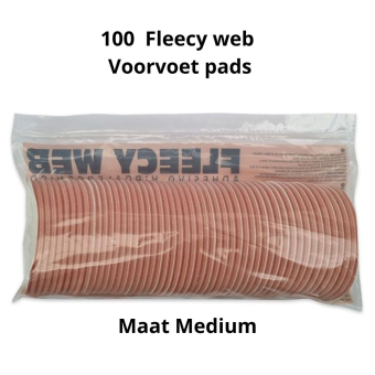 Fleecy web voorvoet 8.6 x 5.1 cm- L 100 stuks