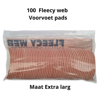 Fleecy web voorvoet 11.3 x 6 cm - XL 100 stuks