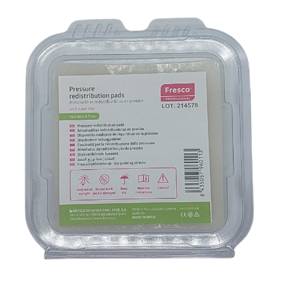 Fresco Pure Gel Square 10x10 cm - 3 mm dik drukverlichtend