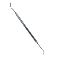 Dubbele spatel RVS 18 cm met fijne lipbreedte 3 mm