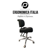 Tabouret Ergonomica Italia avec Dossier – Plusieurs Couleurs