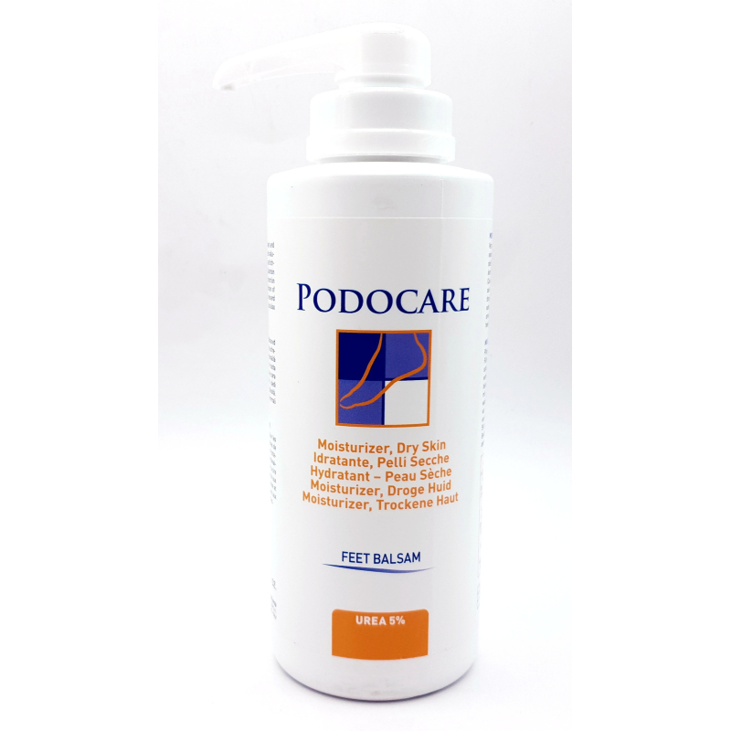Podocare Dry Skin Voetbalsem 500 ml pomp met 5% ureum voor droge huid