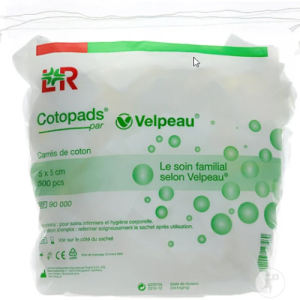 Cotopads Velpeau 5x5cm 500 pièces