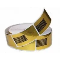 Formes pour ongles dorées (gabarits d'ongles) - 500 pièces.