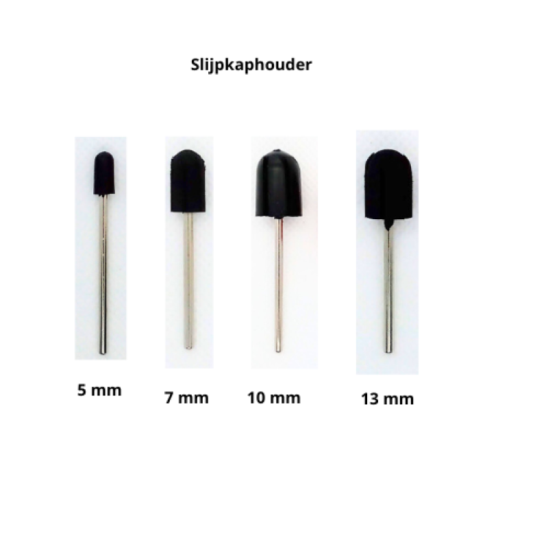 Houder voor slijpkapjes van  5, 7, 10, 13 mm