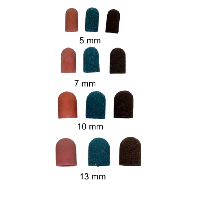 Slijpkapjes 13 mm – Set van 5 stuks, voor eeltverwijdering