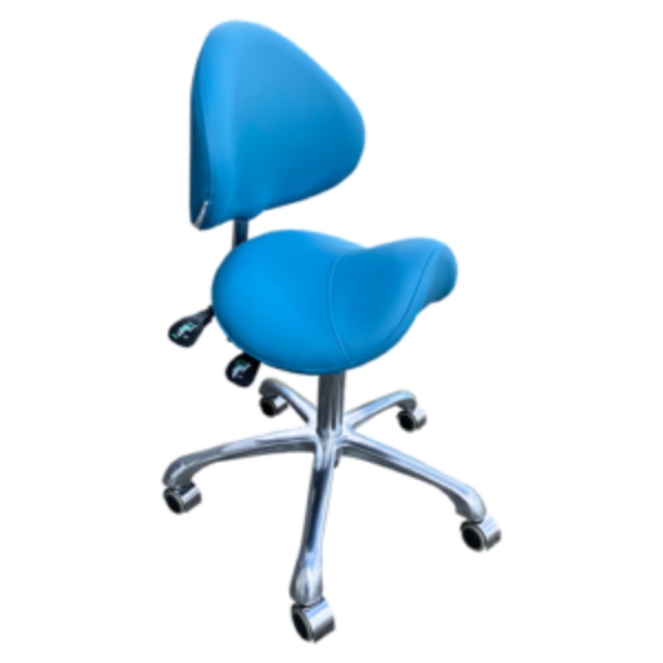Caramba Italia Tabouret Azuro Blauw – Ergonomisch & Luxe