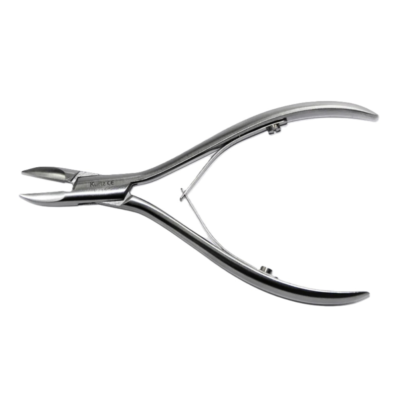 Pince angulaire Johann Kurtz (11,5 cm)  pointe arrondie pour diabétiques