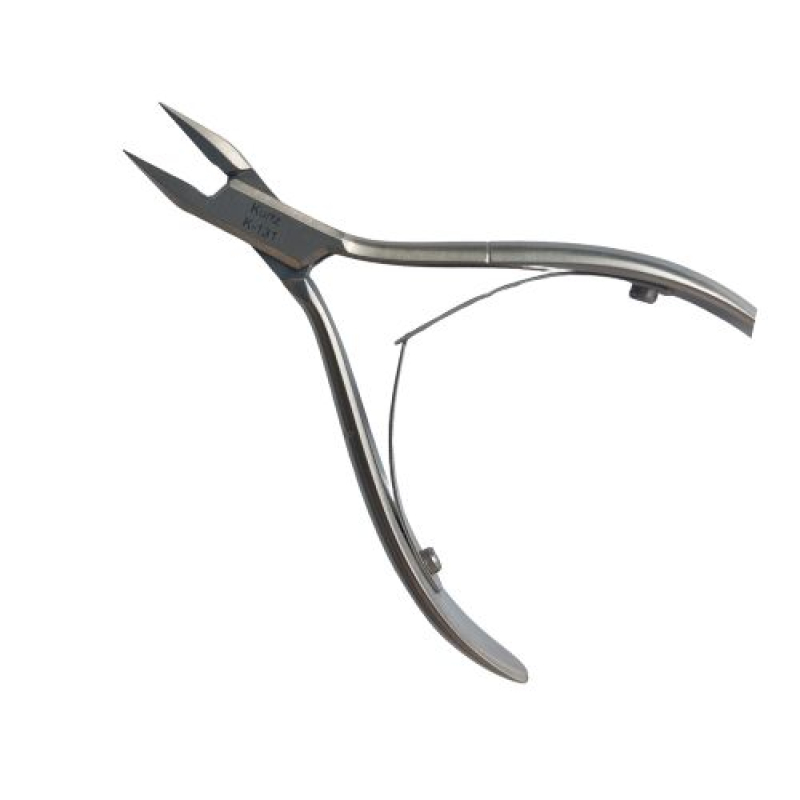 Hoektang Johann Kürtz 10 cm – rechte bek – RVS satijn – dubbele veer