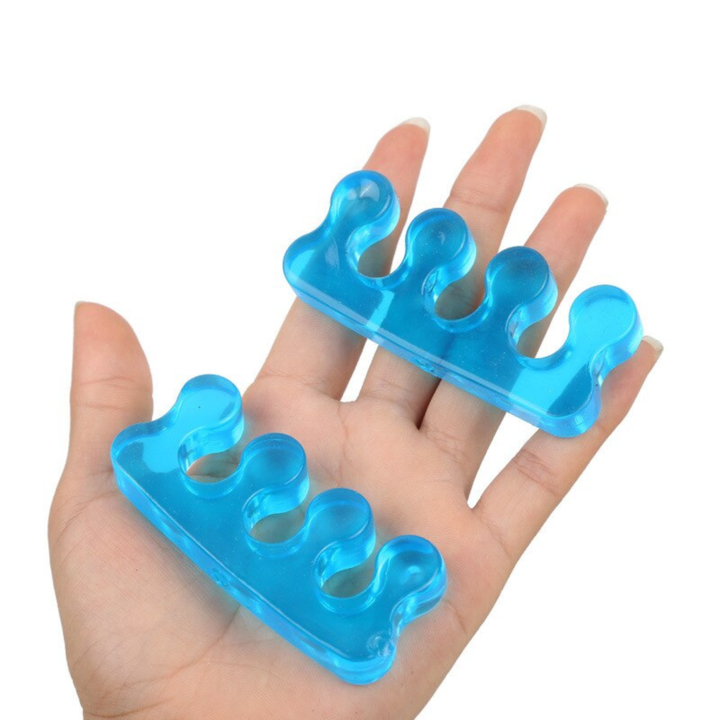 Écarteur d’orteils & doigts en silicone bleu – 2 pcs – Réutilisable et confortable
