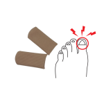 Teenkap met Siliconen Gel & Katoen – 2 stuks – Grote Teen Bescherming