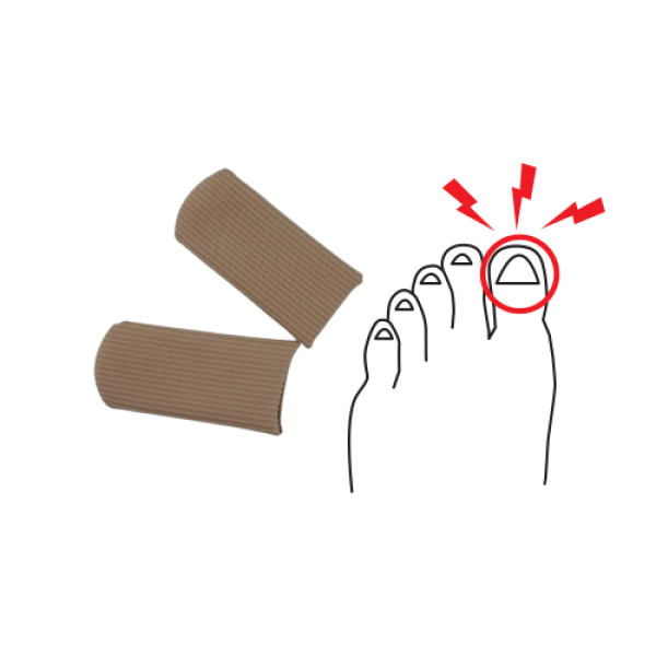 Teenkap met Siliconen Gel & Katoen – 2 stuks – Grote Teen Bescherming