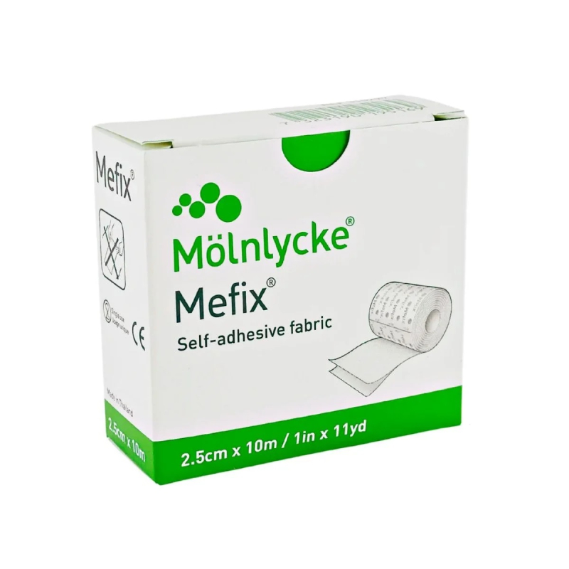 Mefix Fixatiepleister 2,5cm x 10m – Huidvriendelijk & Steriel