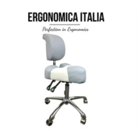 Tabouret Ergonomica Italia avec Dossier – Plusieurs Couleurs